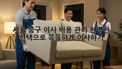 서울 중구 이사 비용 관리: 현명한 선택으로 똑똑하게 이사하기